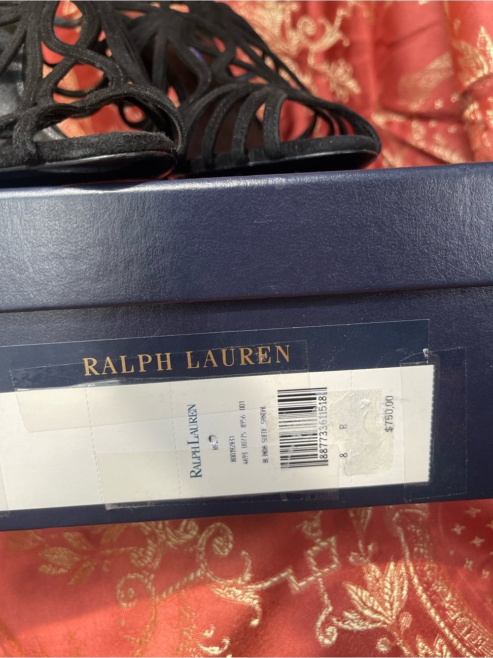 NWT Ralph Lauren Collection Purple Label Black Suede Italian Strappy Heels 8B - Picture 2 of 11